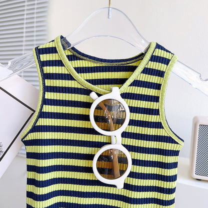 Conjunto Infantil Rayas Verdes