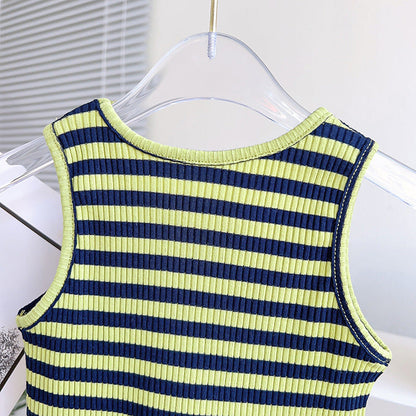 Conjunto Infantil Rayas Verdes