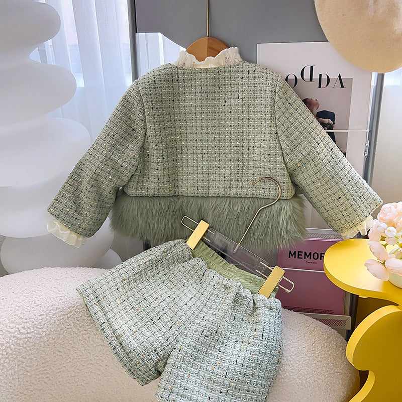 Conjunto Infantil Tweed Pelinhos