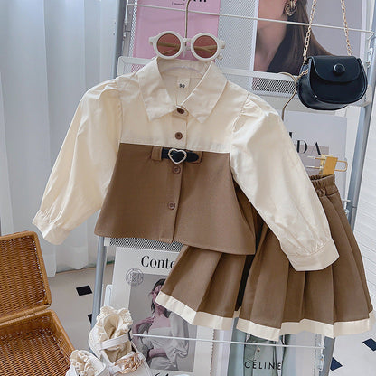 Conjunto Infantil Golinha y Falda Plisada