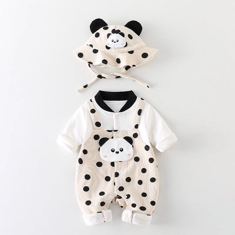 Mono con gorro Pandinha infantil