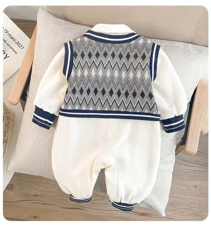 Mono de punto para hombre y niño
