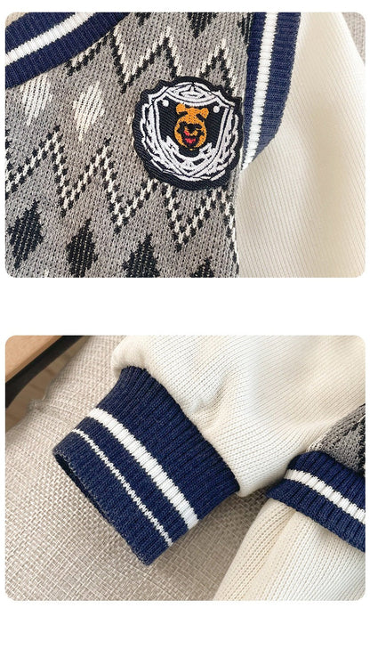 Mono de punto para hombre y niño
