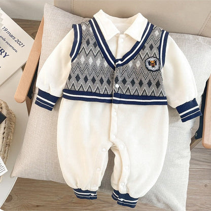 Mono de punto para hombre y niño