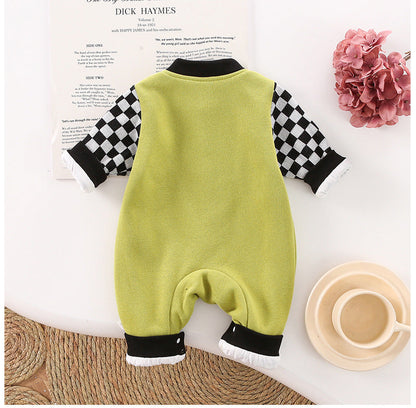 Mono para cachorro a cuadros para niños