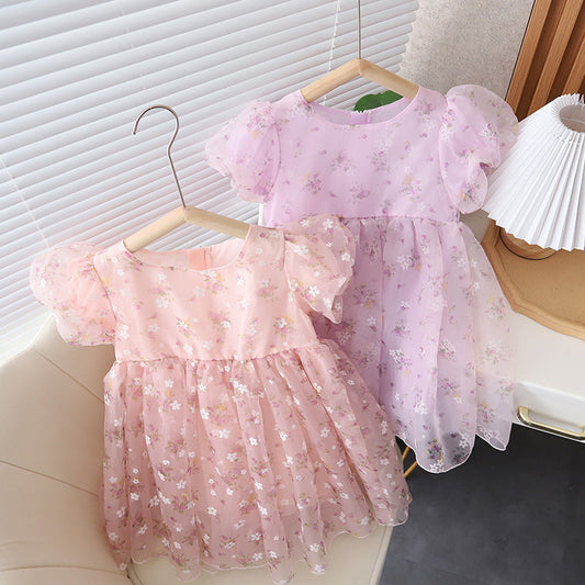 Vestido Infantil Florecitas
