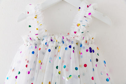 Vestido Poá Alcinha Infantil
