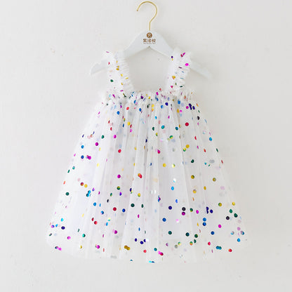 Vestido Poá Alcinha Infantil