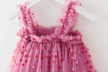 Vestido Poá Alcinha Infantil
