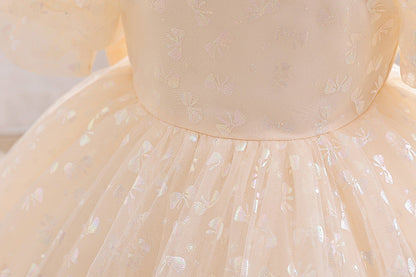 Vestido de fiesta con lazo para niños
