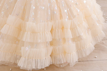 Vestido de fiesta con lazo para niños