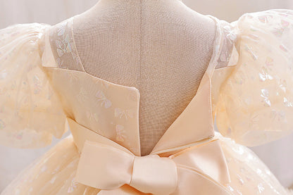 Vestido de fiesta con lazo para niños