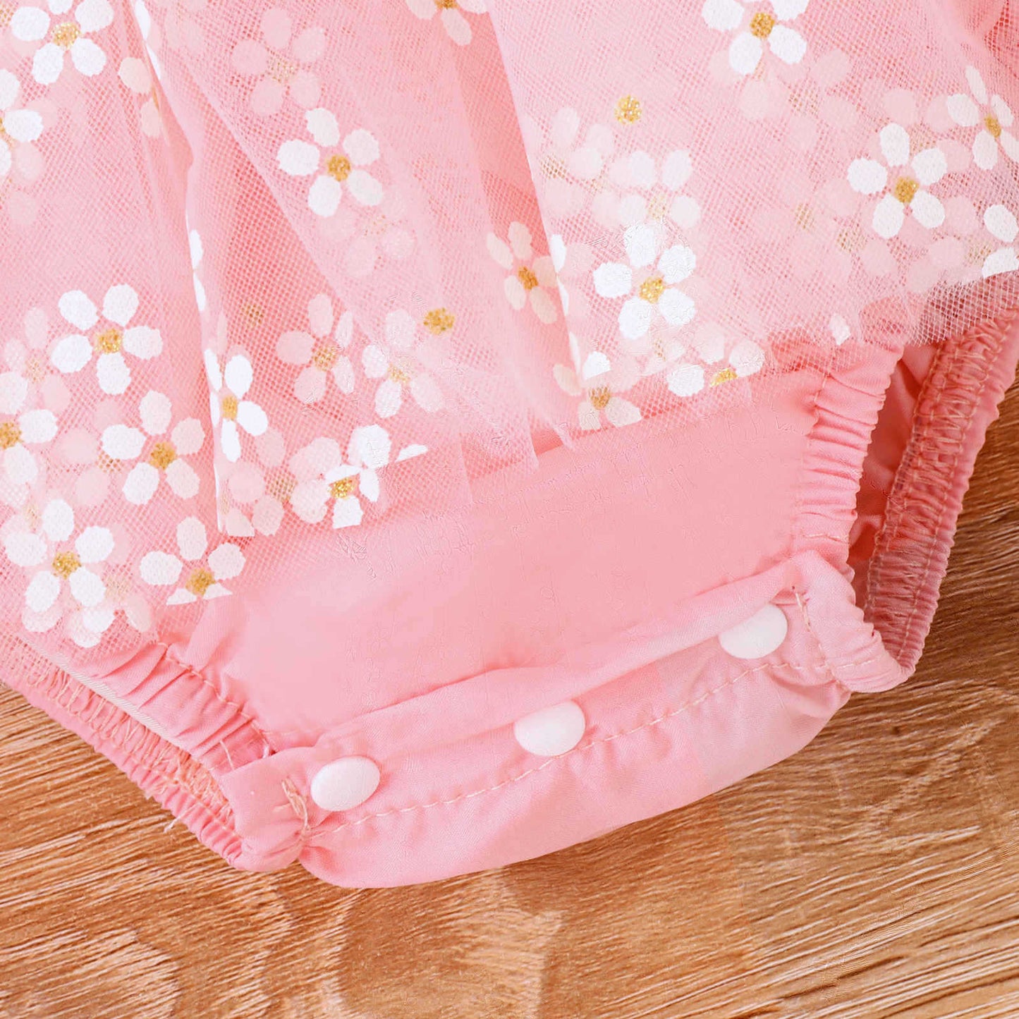 Body infantil de tul floral