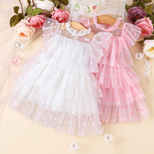 Vestido Infantil Poá Babadinhos y Tul