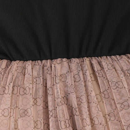 Vestido infantil con lazo