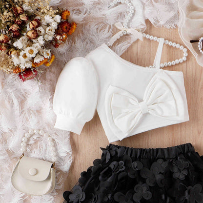 Conjunto de lazo de mariposa infantil