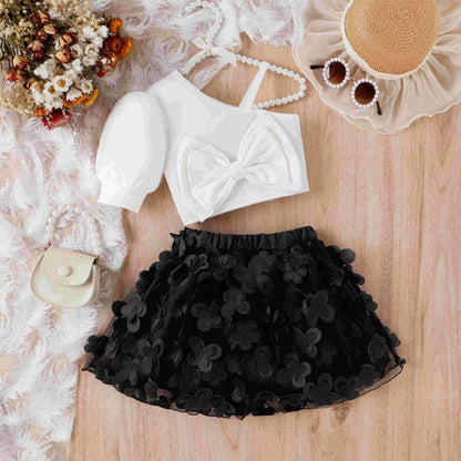 Conjunto de lazo de mariposa infantil