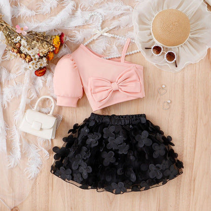 Conjunto de lazo de mariposa infantil