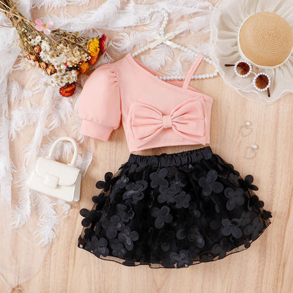Conjunto de lazo de mariposa infantil