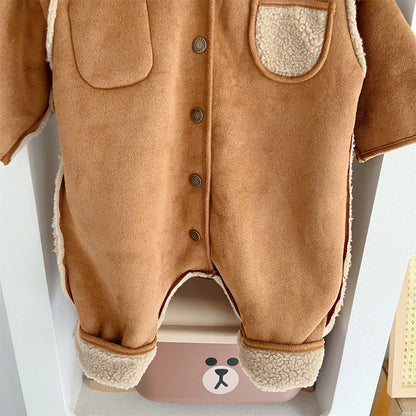 Mono Infantil Peludo Bolsinho