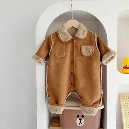 Mono Infantil Peludo Bolsinho