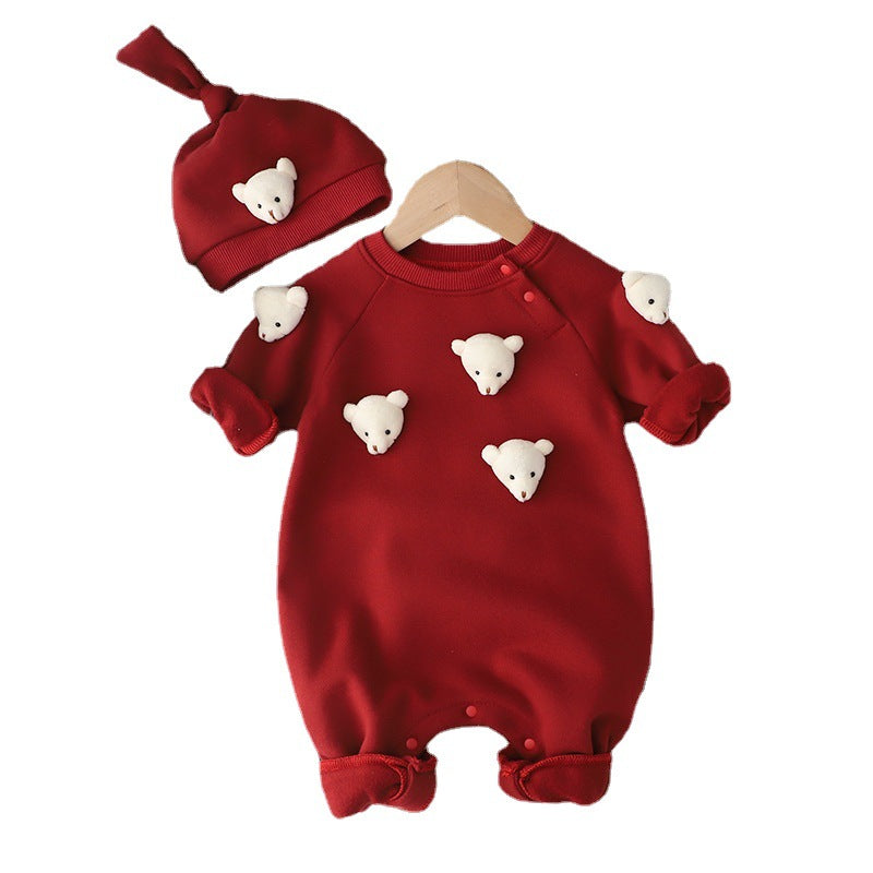 Mono Infantil Osito + Gorro
