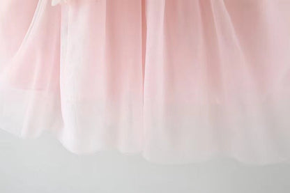 Vestido Infantil Flores y Tul