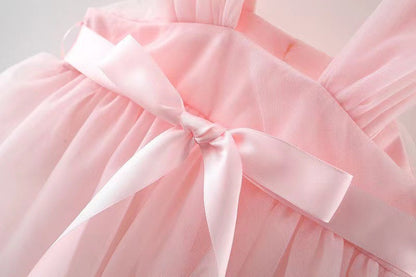 Vestido Infantil Flores y Tul