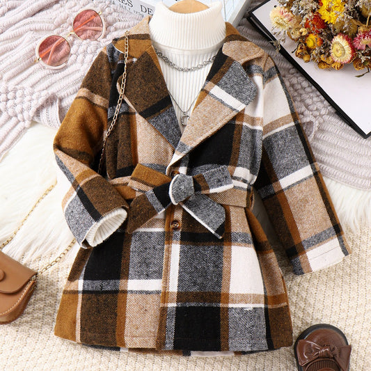 Vestido infantil a cuadros para mujer