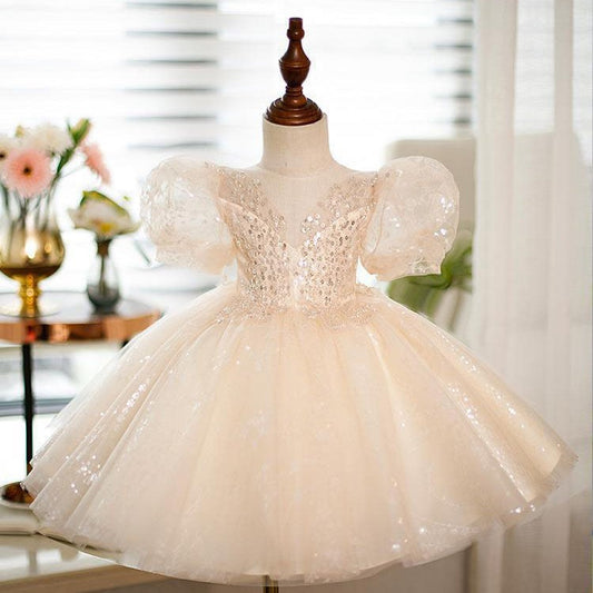 Vestido de fiesta con lentejuelas para niños