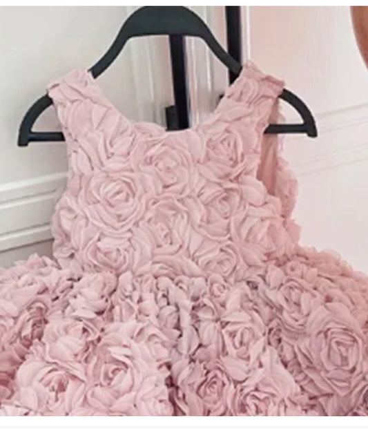 Vestido Infantil Rosas