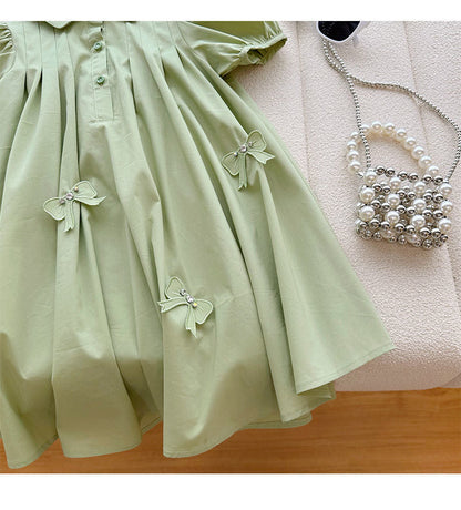 Vestido Polo De Encaje Infantil