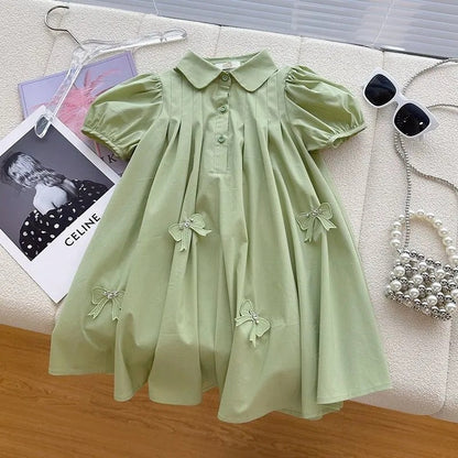 Vestido Polo De Encaje Infantil