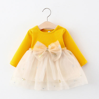 Vestido Infantil de Tul y Encaje