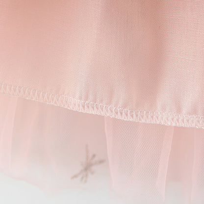Vestido Infantil de Tul y Encaje