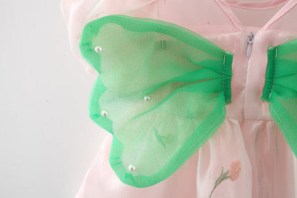 Vestido Infantil Florzinhas Asinha