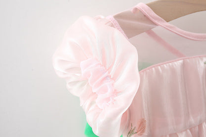 Vestido Infantil Florzinhas Asinha