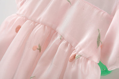 Vestido Infantil Florzinhas Asinha