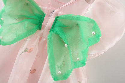 Vestido Infantil Florzinhas Asinha