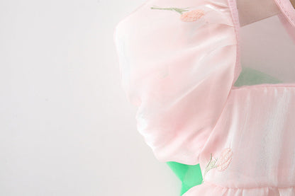 Vestido Infantil Florzinhas Asinha