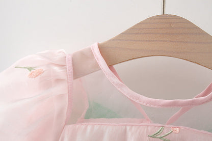 Vestido Infantil Florzinhas Asinha