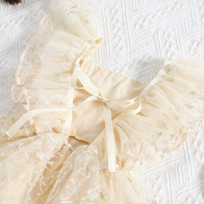 Body Infantil Femenino Vintage Beige