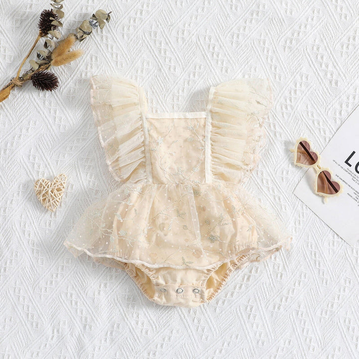 Body Infantil Femenino Vintage Beige