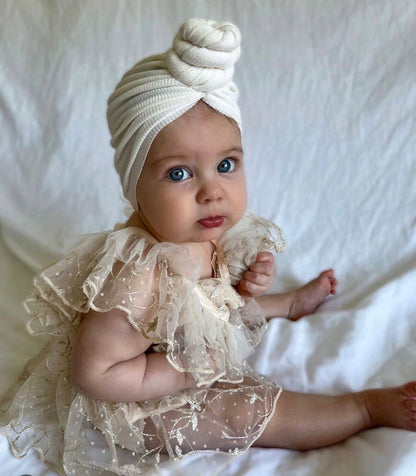 Body Infantil Femenino Vintage Beige