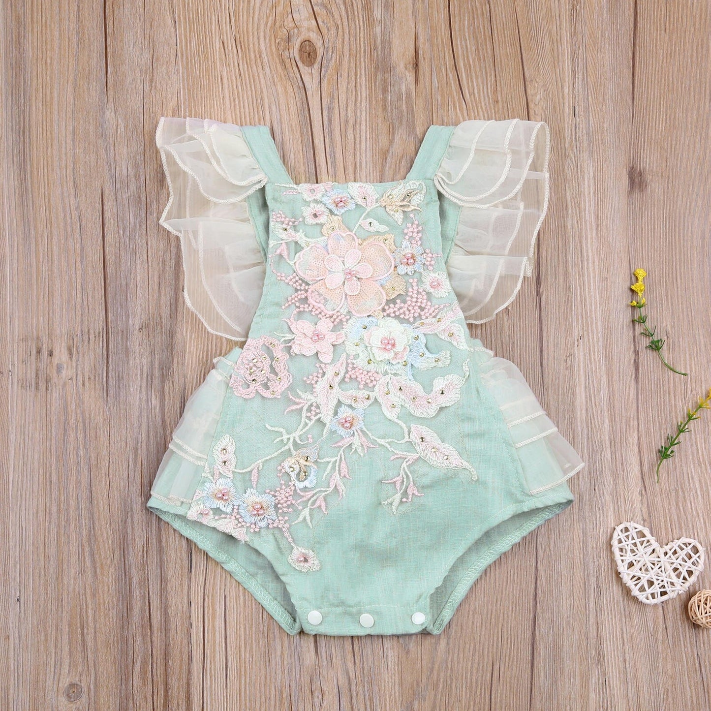 Body Bordado Verde
