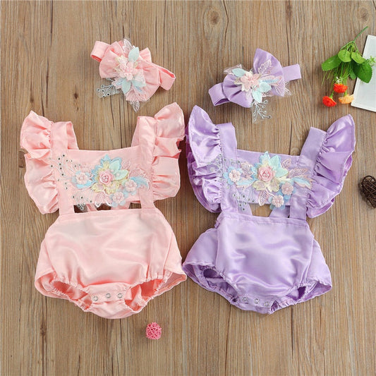 Body Infantil Mujer Bordado + Fajín