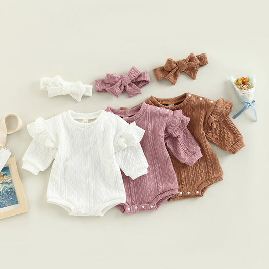 Body + Cinturón Infantil Femenino de Otoño