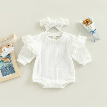Body + Cinturón Infantil Femenino de Otoño