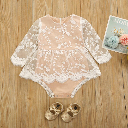 Body Infantil de Encaje Delicado