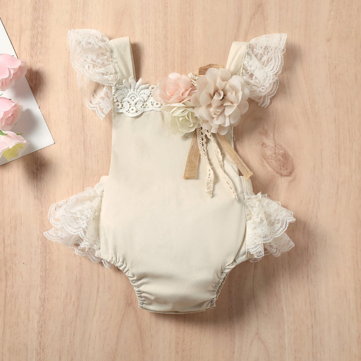 Body Infantil Femenino de Encaje